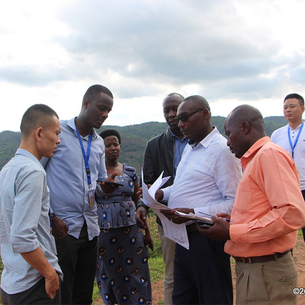 Bonanza representatives discussing with the local leaders